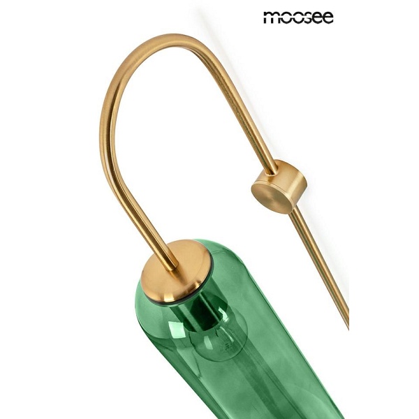 MOOSEE lampa ścienna SLACK złota / zielona - Moosee