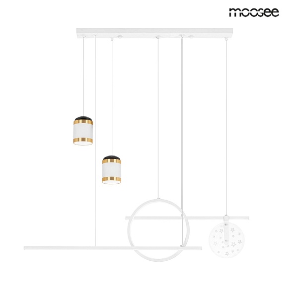 Lampa wisząca STARS biała - Moosee