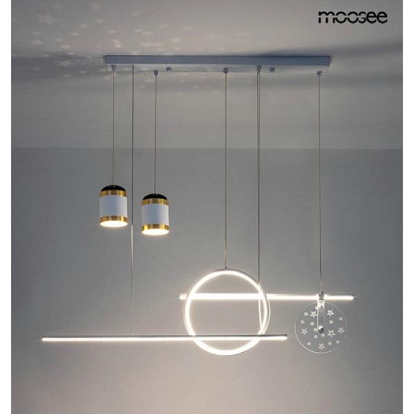 Lampa wisząca STARS biała - Moosee