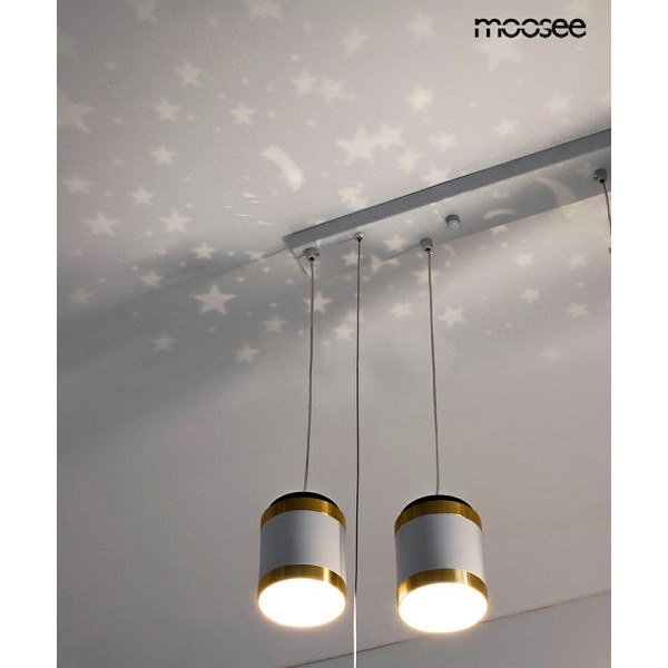 Lampa wisząca STARS biała - Moosee