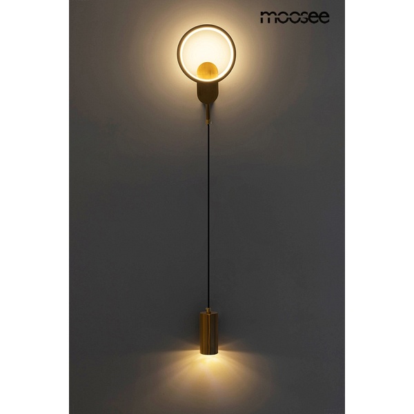 Lampa ścienna COMO złota - Moosee
