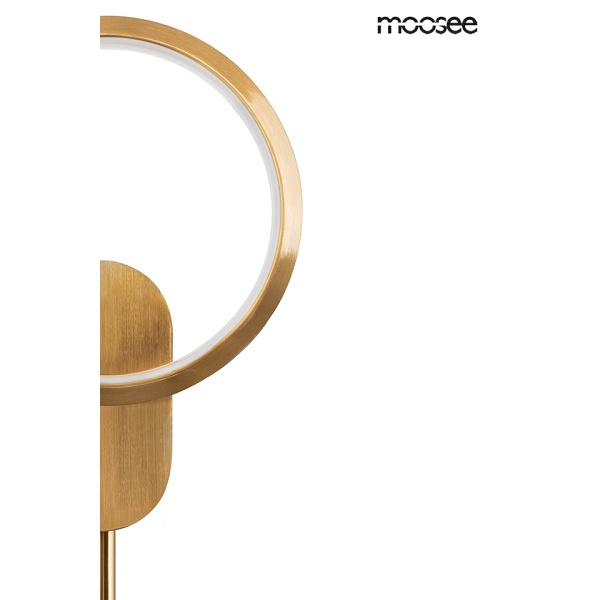 Lampa ścienna COMO złota - Moosee