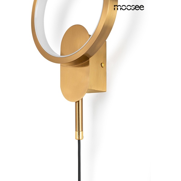 Lampa ścienna COMO złota - Moosee