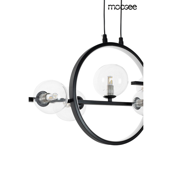 Lampa wisząca ALURE LINE TWIN 90 czarna - Moosee