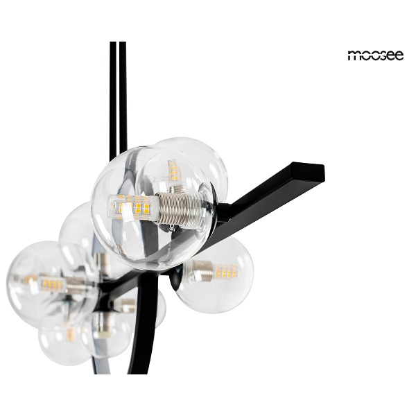 Lampa wisząca ALURE LINE TWIN 120 czarna - Moosee