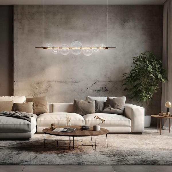 Lampa wisząca ECHO 140 złota - Moosee