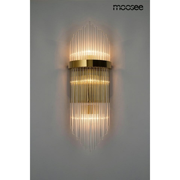 MOOSEE lampa ścienna FLORENS L złota - Moosee