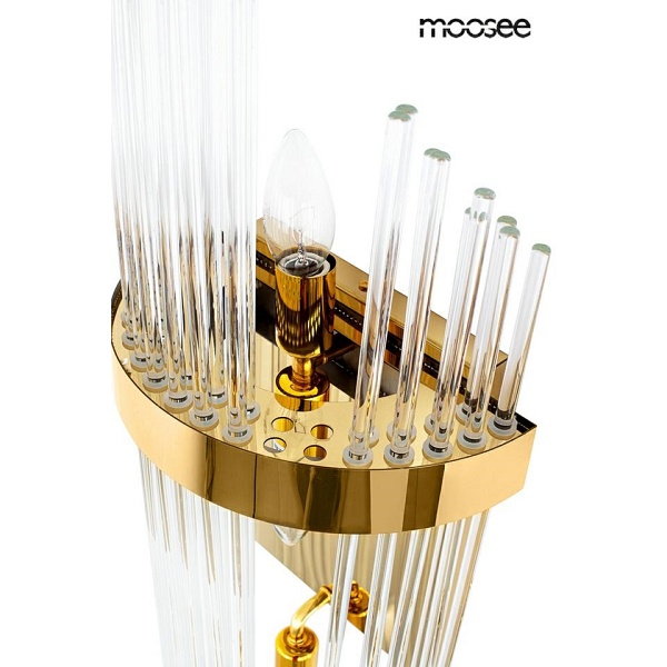 MOOSEE lampa ścienna FLORENS L złota - Moosee