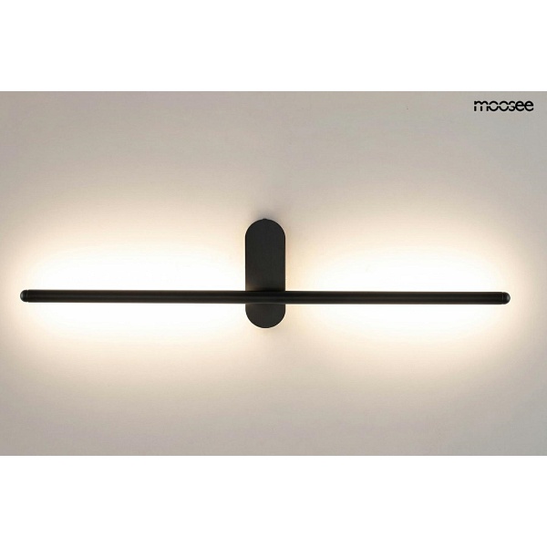 Lampa ścienna TOBIA czarna - Moosee
