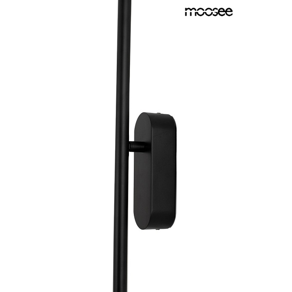 Lampa ścienna TOBIA czarna - Moosee