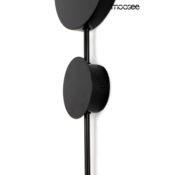 Lampa ścienna SHADOW 2 czarna - Moosee