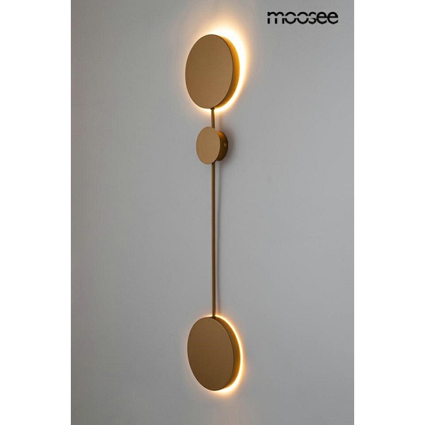 Lampa ścienna SHADOW 2 złota - Moosee