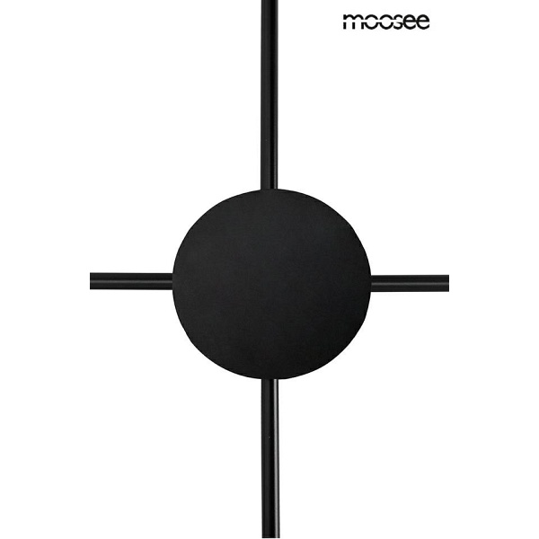 Lampa ścienna SHADOW 4 czarna - Moosee