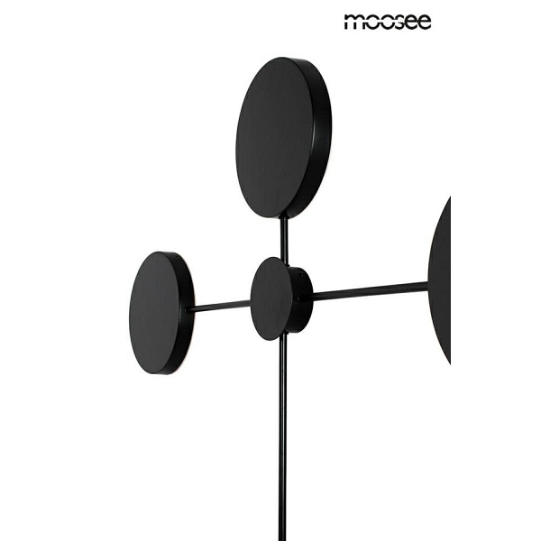 Lampa ścienna SHADOW 4 czarna - Moosee