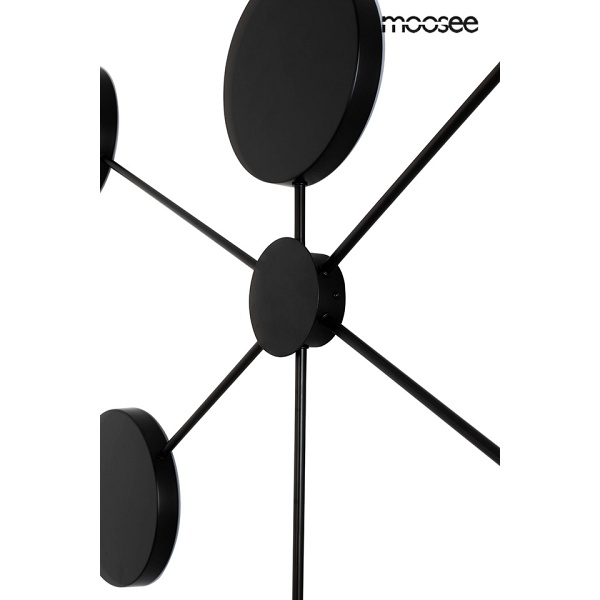 Lampa ścienna SHADOW 6 czarna - Moosee