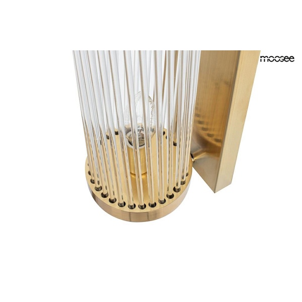 Lampa ścienna COLUMN 40 złota - Moosee