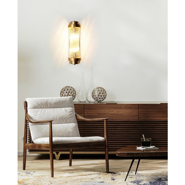 Lampa ścienna COLUMN 40 złota - Moosee