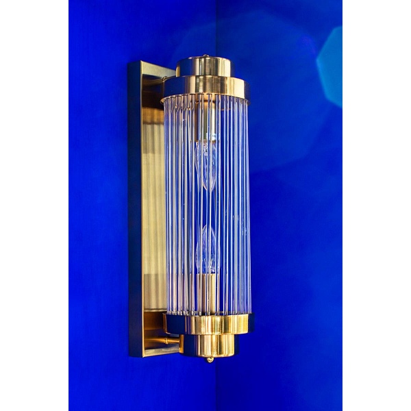 Lampa ścienna COLUMN 40 złota - Moosee