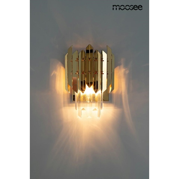 Lampa ścienna MAJESTIC złota - Moosee