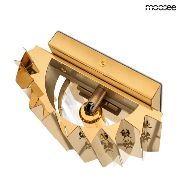 Lampa ścienna MAJESTIC złota - Moosee