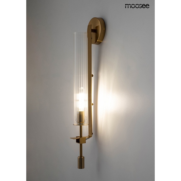 MOOSEE lampa ścienna BORGIA złota - Moosee