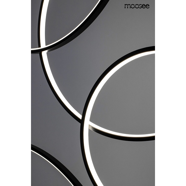 Lampa wisząca CIRCULO SIX czarna - Moosee