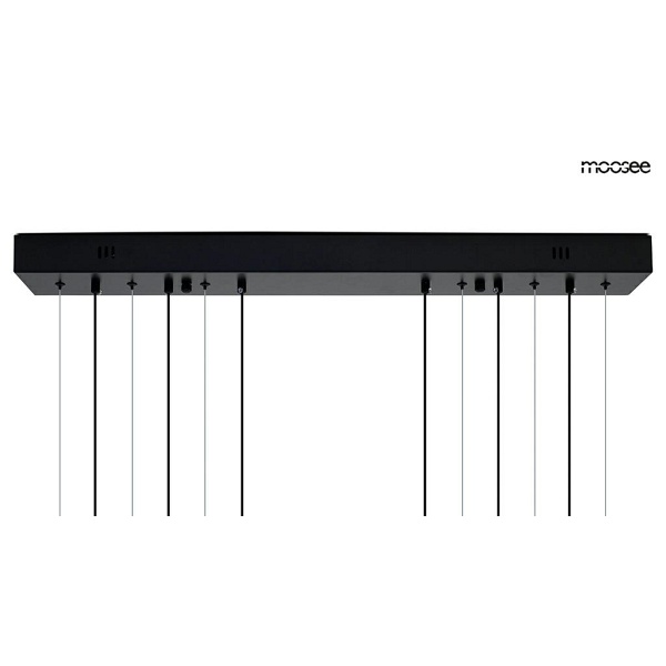 Lampa wisząca CIRCULO SIX czarna - Moosee