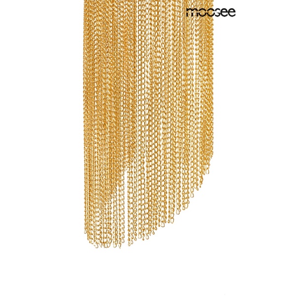 Lampa ścienna LAMBADA łańcuszki złota - Moosee