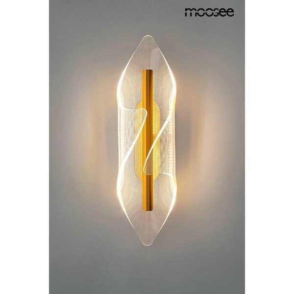 Lampa ścienna FROST złota - Moosee