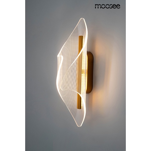 Lampa ścienna FROST złota - Moosee