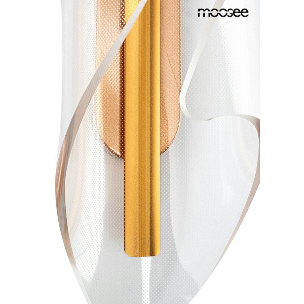 Lampa ścienna FROST złota - Moosee