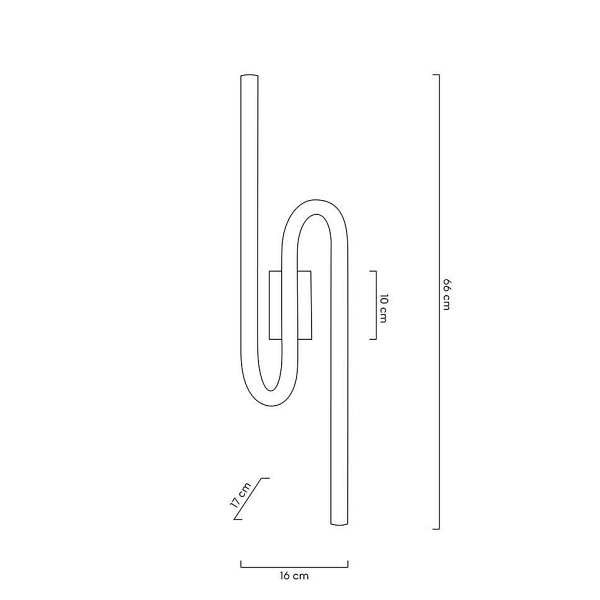Lampa ścienna MACAROON złota - Moosee