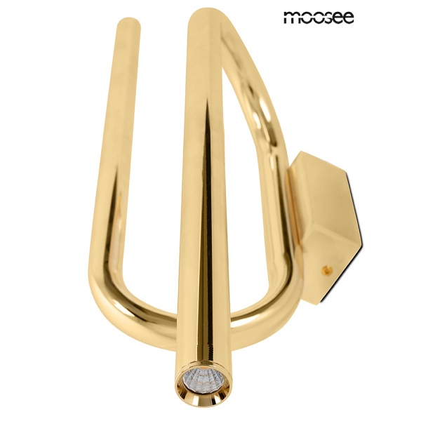 Lampa ścienna MACAROON złota - Moosee