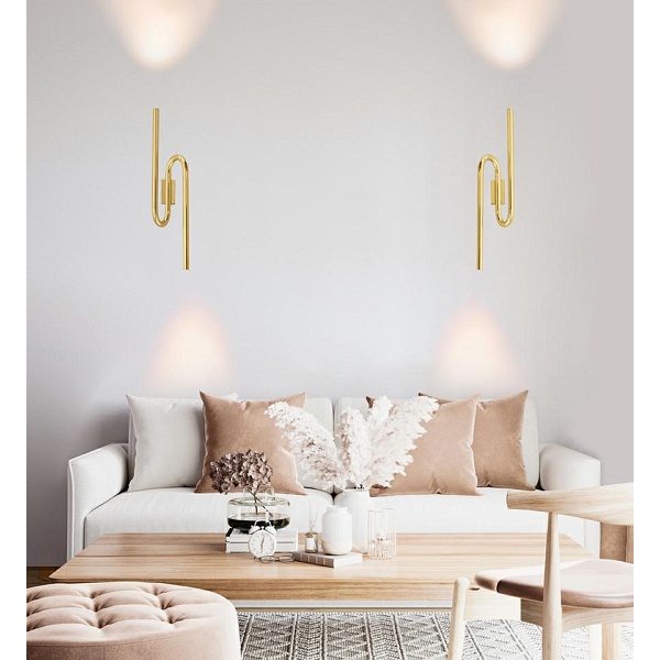 Lampa ścienna MACAROON złota - Moosee