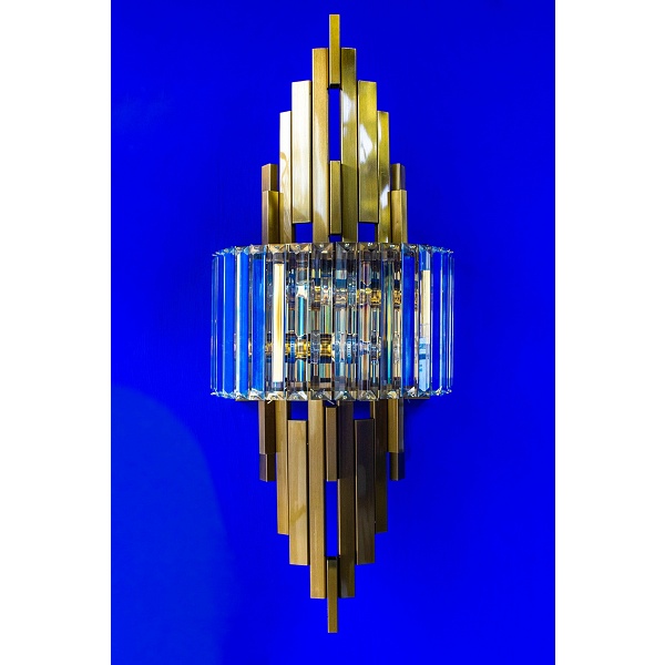 Lampa ścienna TOWERS złota - Moosee