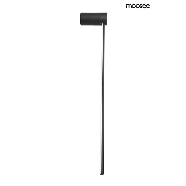 Lampa ścienna OMBRE 80 czarna - Moosee