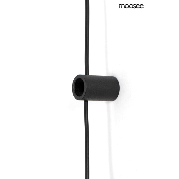 Lampa ścienna FLAT czarna - Moosee