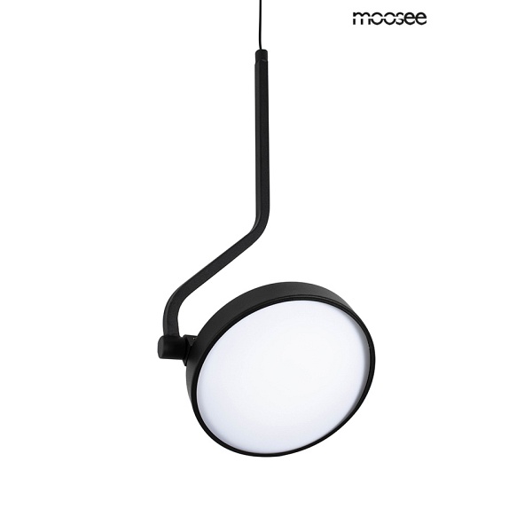 Lampa ścienna FLAT czarna - Moosee