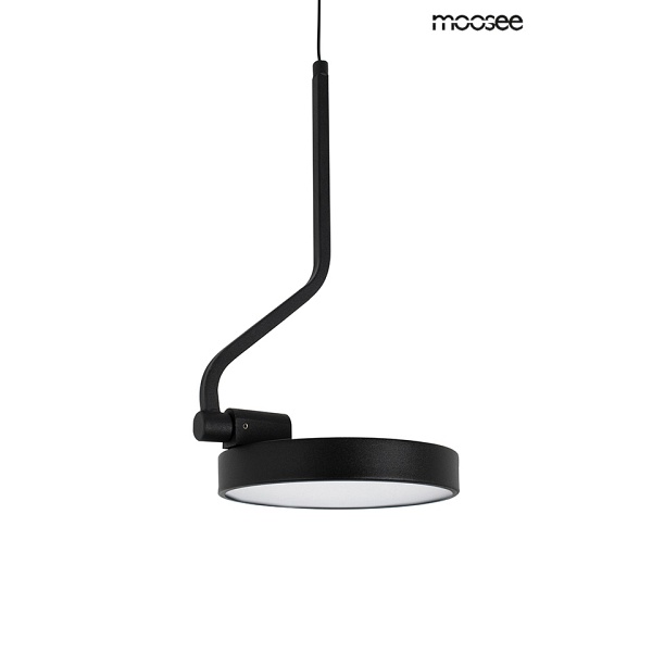Lampa ścienna FLAT 3 czarna - Moosee