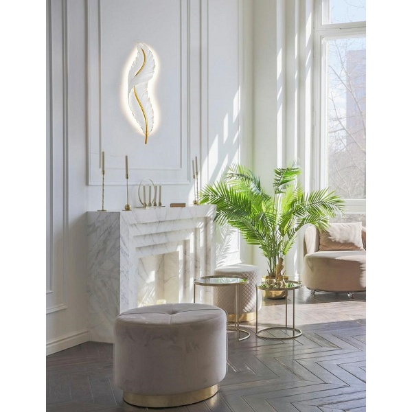 Lampa ścienna IKAR 60 biała / złota - Moosee