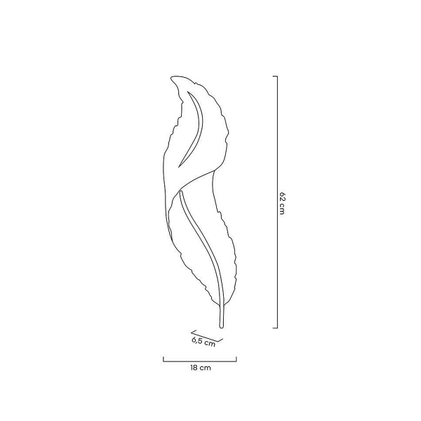 Lampa ścienna IKAR 60 biała / złota - Moosee