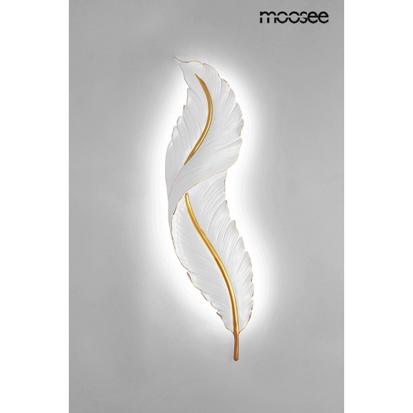 Lampa ścienna IKAR 60 biała / złota - Moosee