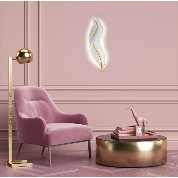 Lampa ścienna IKAR 60 biała / złota - Moosee