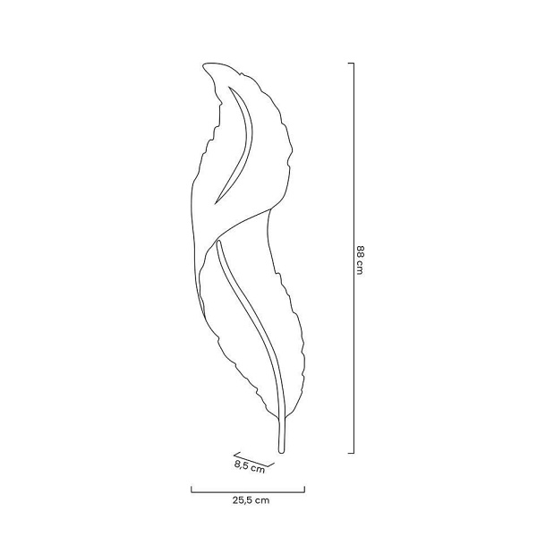 Lampa ścienna IKAR 80 biała / złota - Moosee