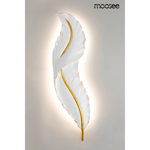 Lampa ścienna IKAR 80 biała / złota - Moosee