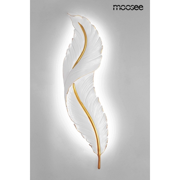 Lampa ścienna IKAR 80 biała / złota - Moosee