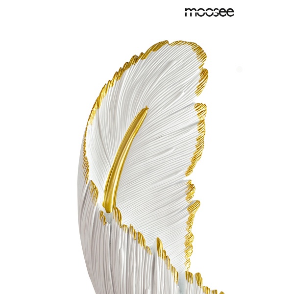Lampa ścienna PIÓRKO biała / złota - Moosee