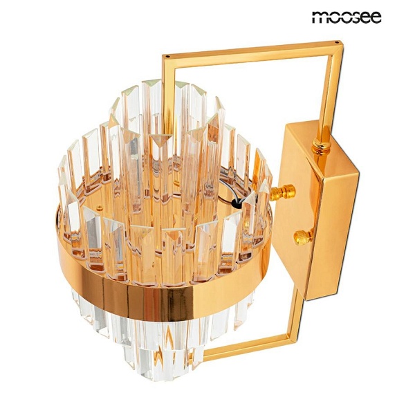 Lampa ścienna IMPERO złota - Moosee