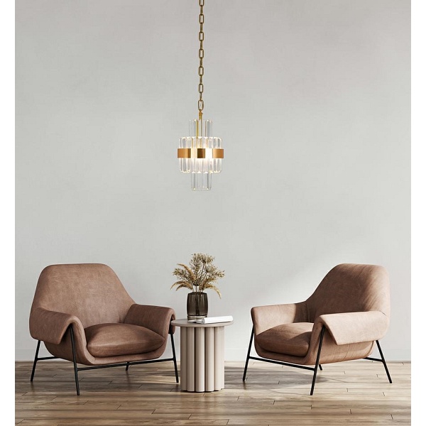 Lampa wisząca IMPERO złota - Moosee