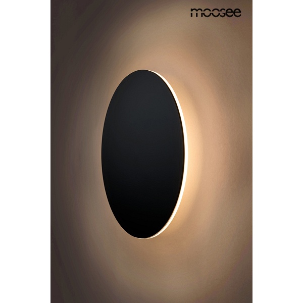 Lampa ścienna SHADOW SUN 25 czarna - Moosee